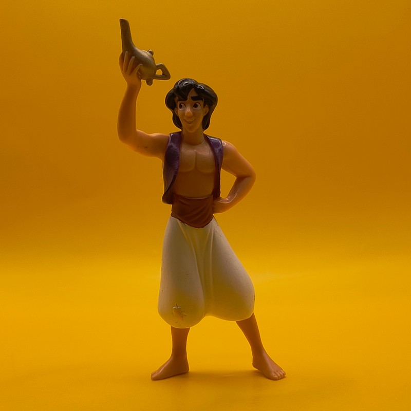 Bullyland Disney Aladdin figur med lampe - håndmalet retrofigur