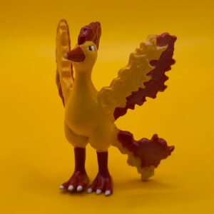 Vintage Pokémon Moltres figur fra Tomy (CGTSJ) – Original japansk samlerfigur i god stand.